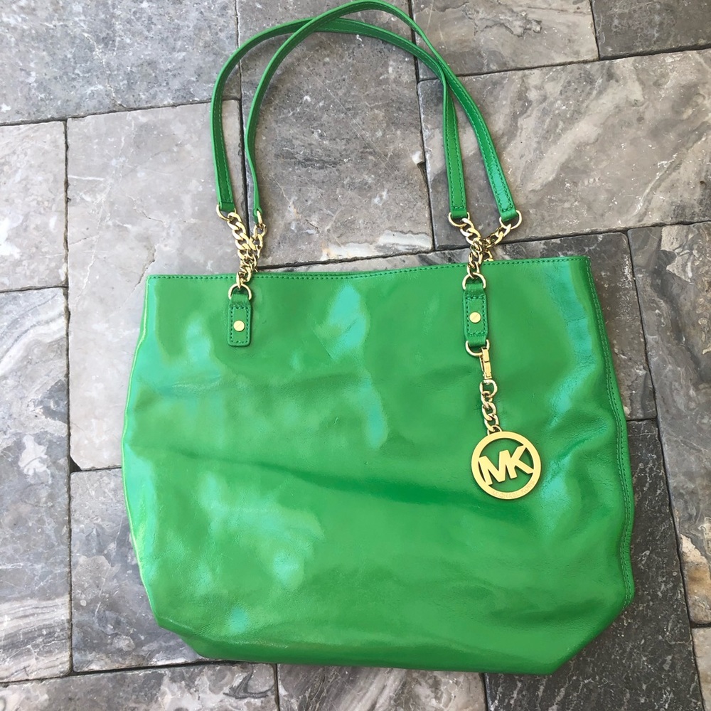 Micheal Kors Green Tote